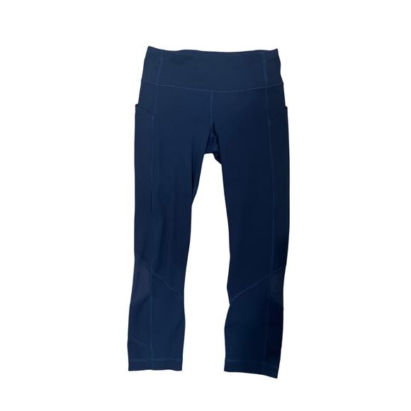 Lululemon Pace Rival Crop *Full-On Luxtreme 22"True Navy Size 4 - Picture 3 of 13